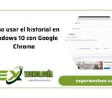 Cómo usar el historial en Windows 10 con Google Chrome